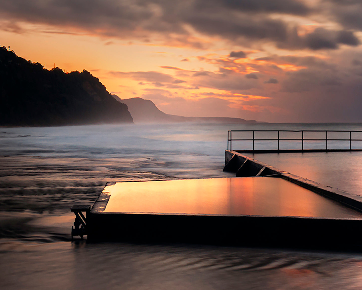 "Golden Sunrise Pool" - Original Australian Fine Art Photograph