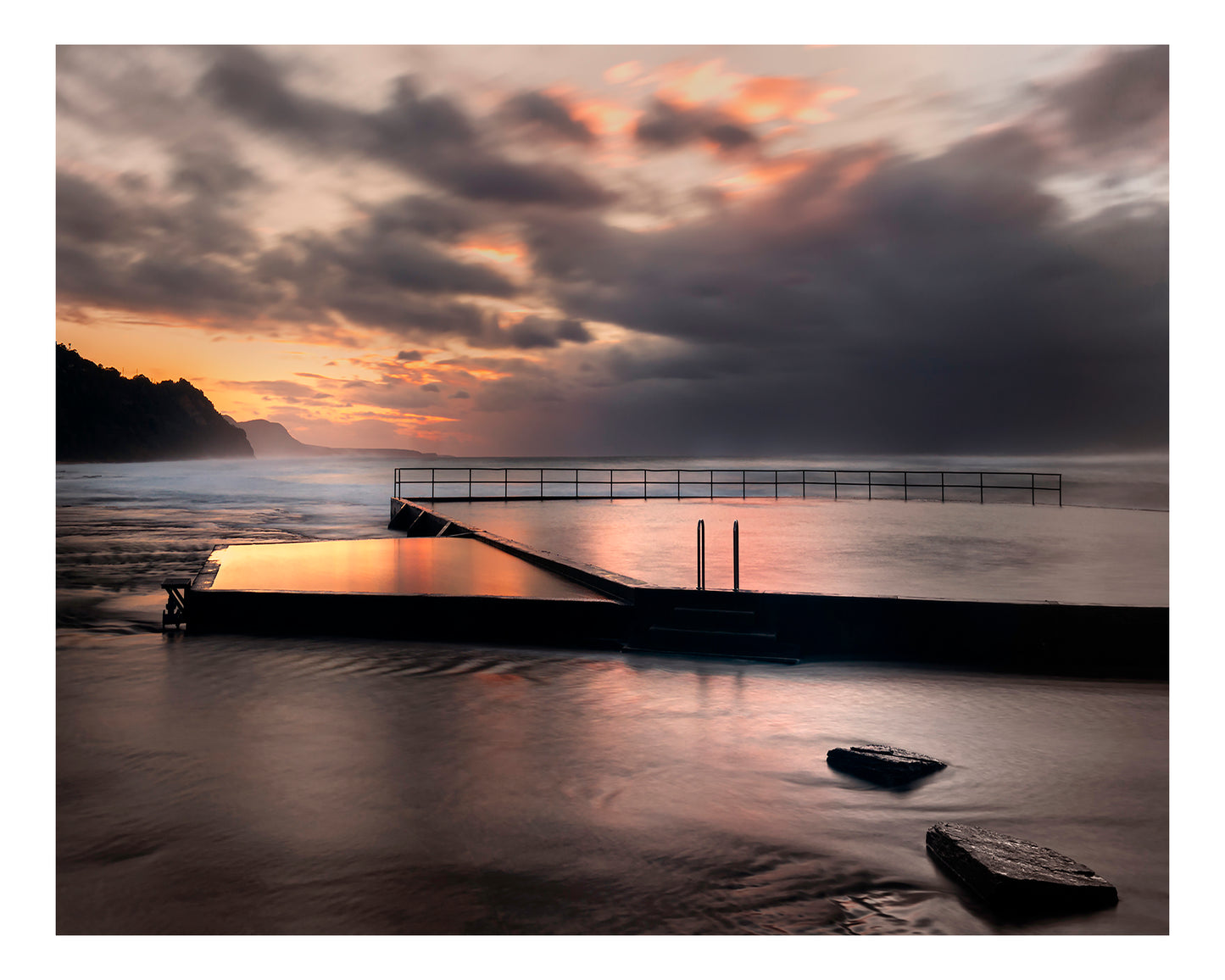 "Golden Sunrise Pool" - Original Australian Fine Art Photograph
