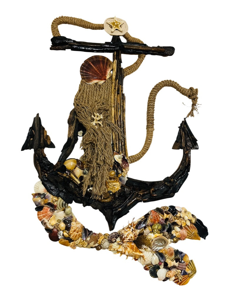 Anchored Mermaid — original artwork by Kelly Stewart