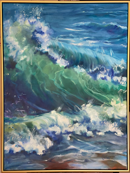 Emerald Surge — original artwork by Cheryl Willcox