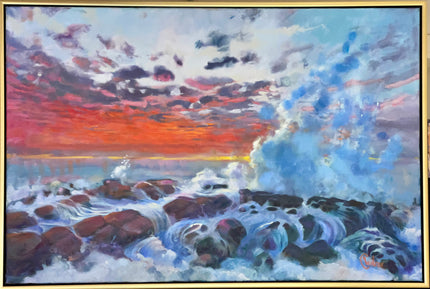 Fire on the Horizon — original artwork by Cheryl Willcox