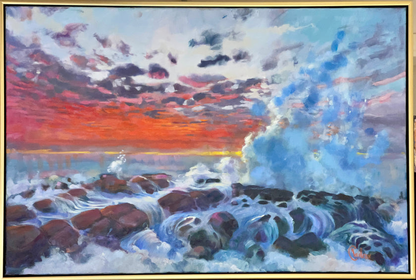 Fire on the Horizon — original artwork by Cheryl Willcox