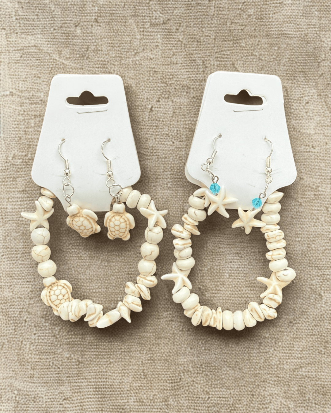 Beach & Boho Coastal Shell Earrings & Bracelet Set - Joanne Hinchcliffe