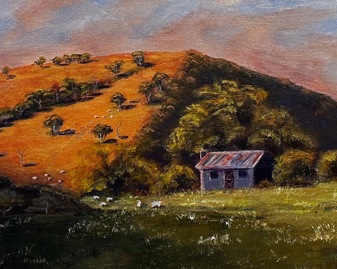 "Day's End at Hill End" Acrylic on Canvas - 40cm x 50cm (unframed)
