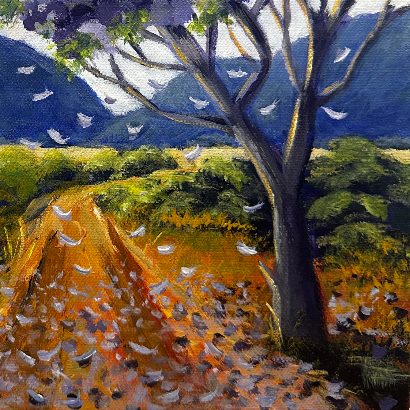 "Dream Tree" Acrylic on Canvas - 30cm x 30cm (framed)
