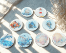 Beach & Boho Eco Resin Coastal Artisan Magnet - Joanne Hinchcliffe