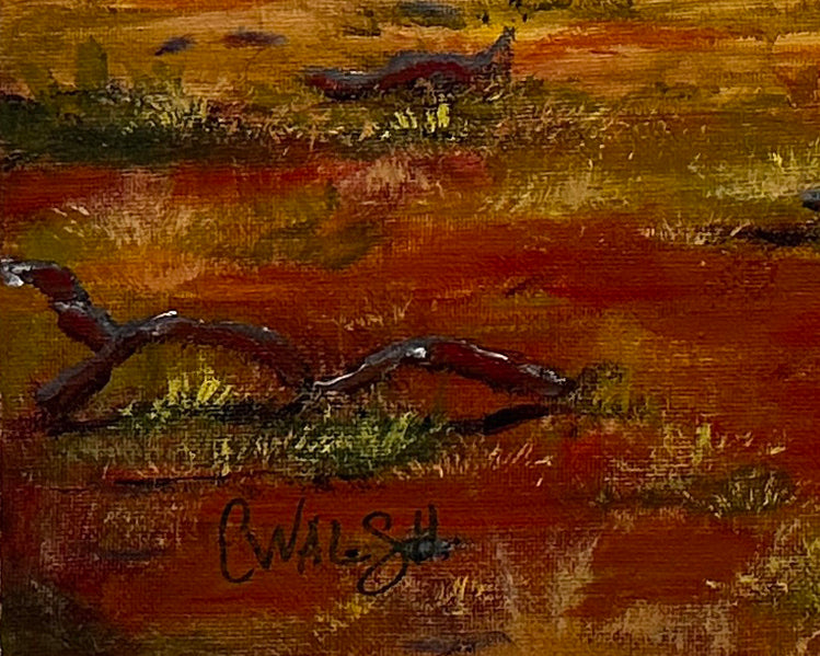 "Gold Rush Cottage" Acrylic on Canvas - 40cm x 50cm (unframed)