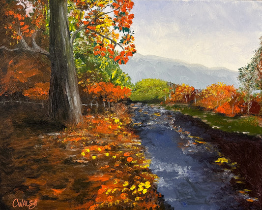 "Late Autumn on the Farm" Acrylic on Canvas - 40cm x 50cm (unframed)