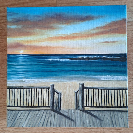 Toowoon Bay Stairs — original oil painting by Felicity Bates