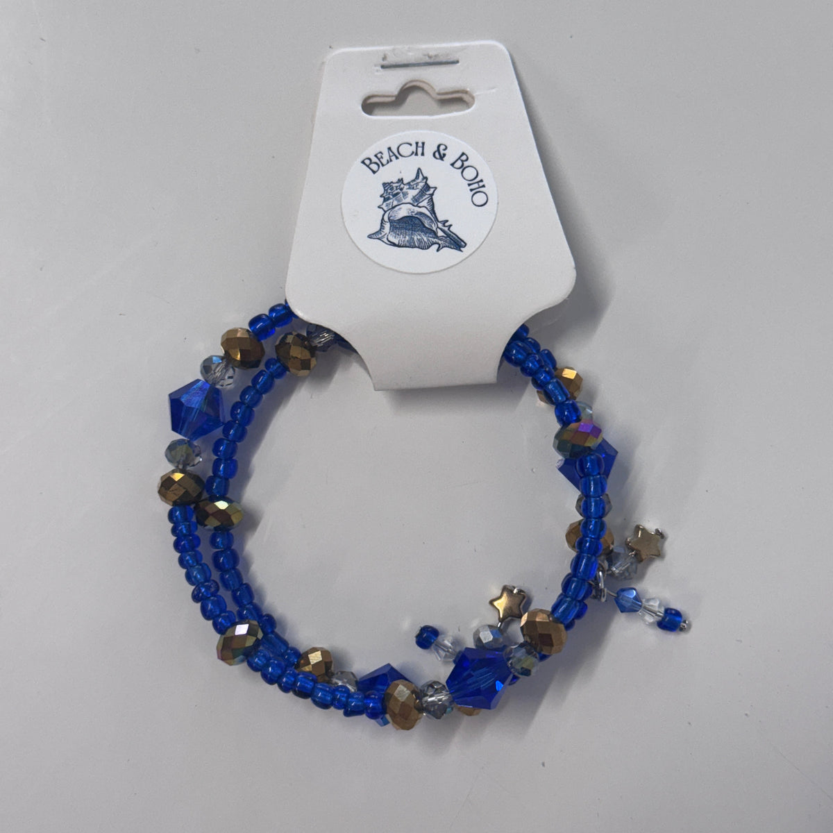 Beach & Boho Bracelet — Blue Thread