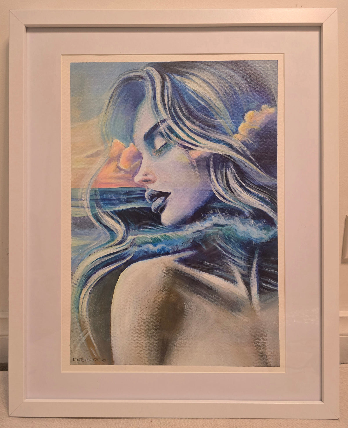 The Tide Within framed artwork by Bianca Debartolo