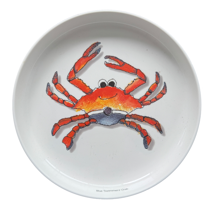 Ceramic Plate - Crab White