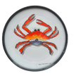 Decorative plate with a blue swimmer crab design