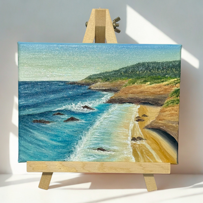 Caves Beach Lookout - Felicity Bates Art