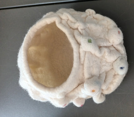Sea Foam — wool felt sculpture by Karen Jane Williams