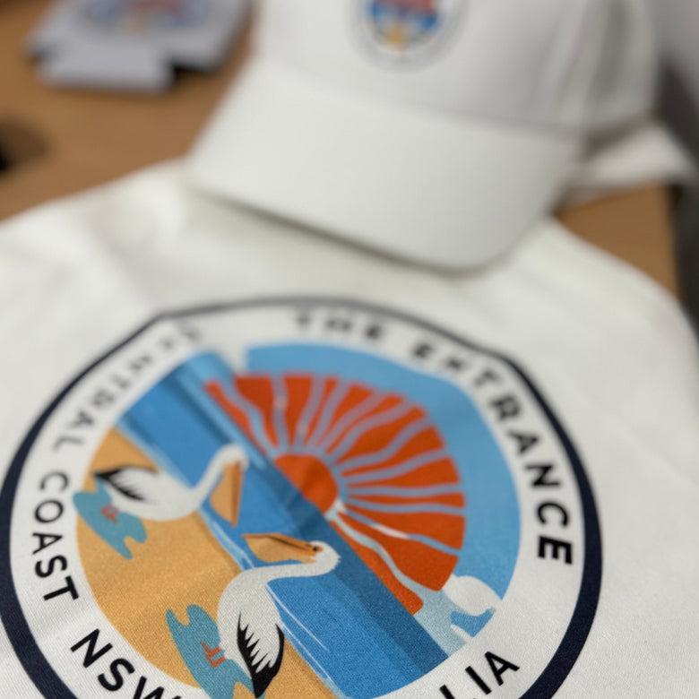Display of souvenir merchandise branded at The Entrance Central Coast NSW Australia