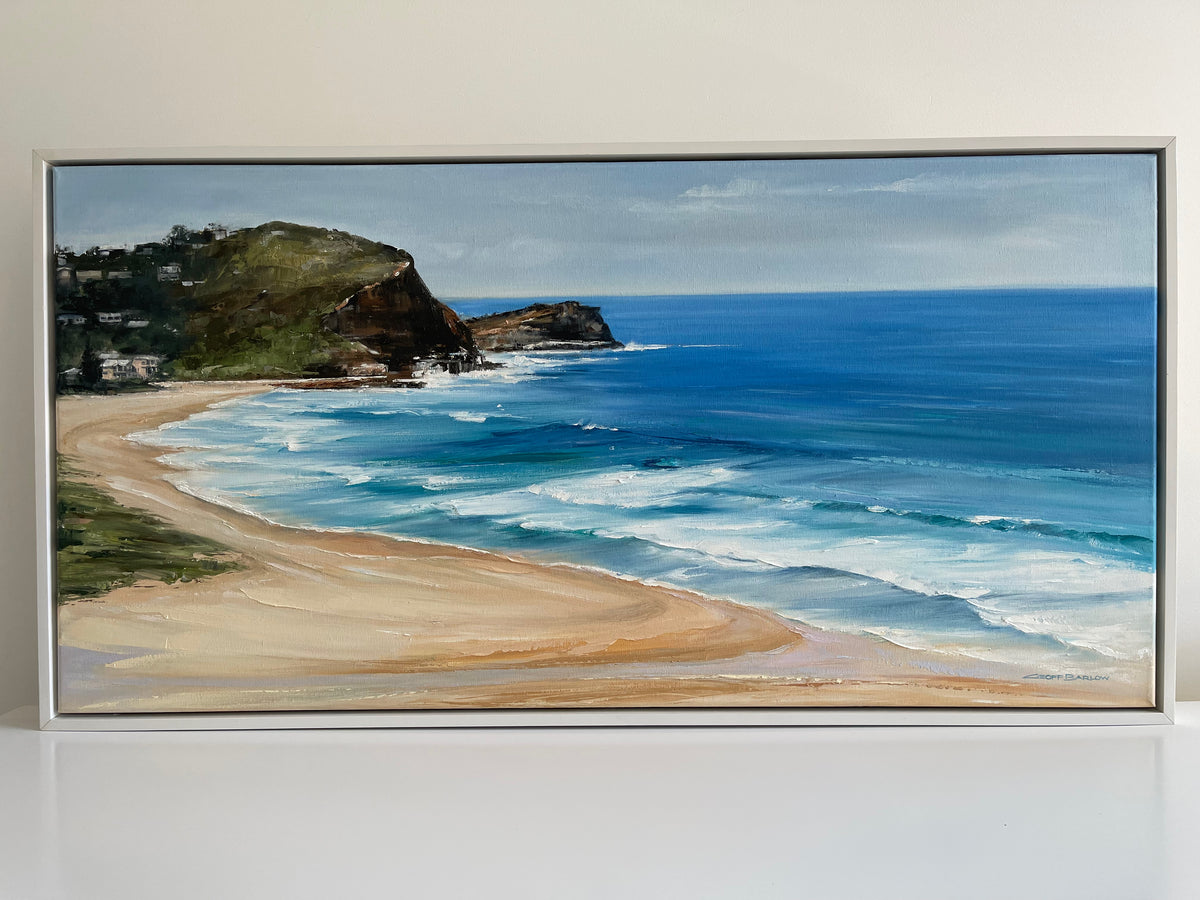 Geoff Barlow original coastal painting — North Avoca Beach