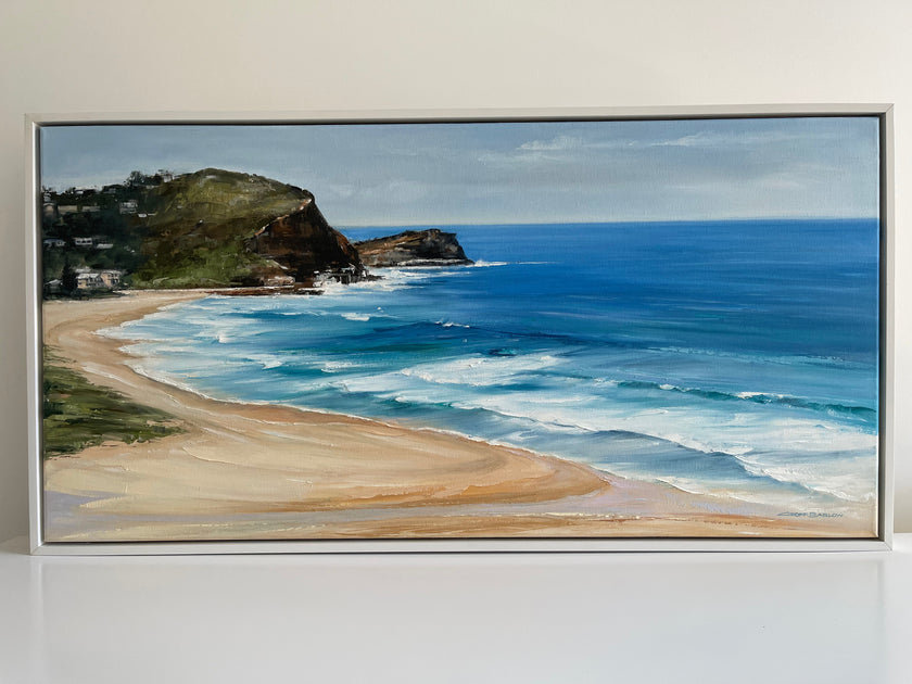 Geoff Barlow original coastal painting — North Avoca Beach
