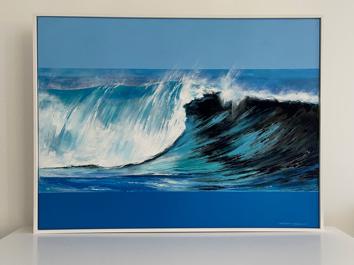Geoff Barlow original coastal painting — The Big One
