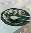 Cherie Platen glass artwork — Emerald Salad Bowl