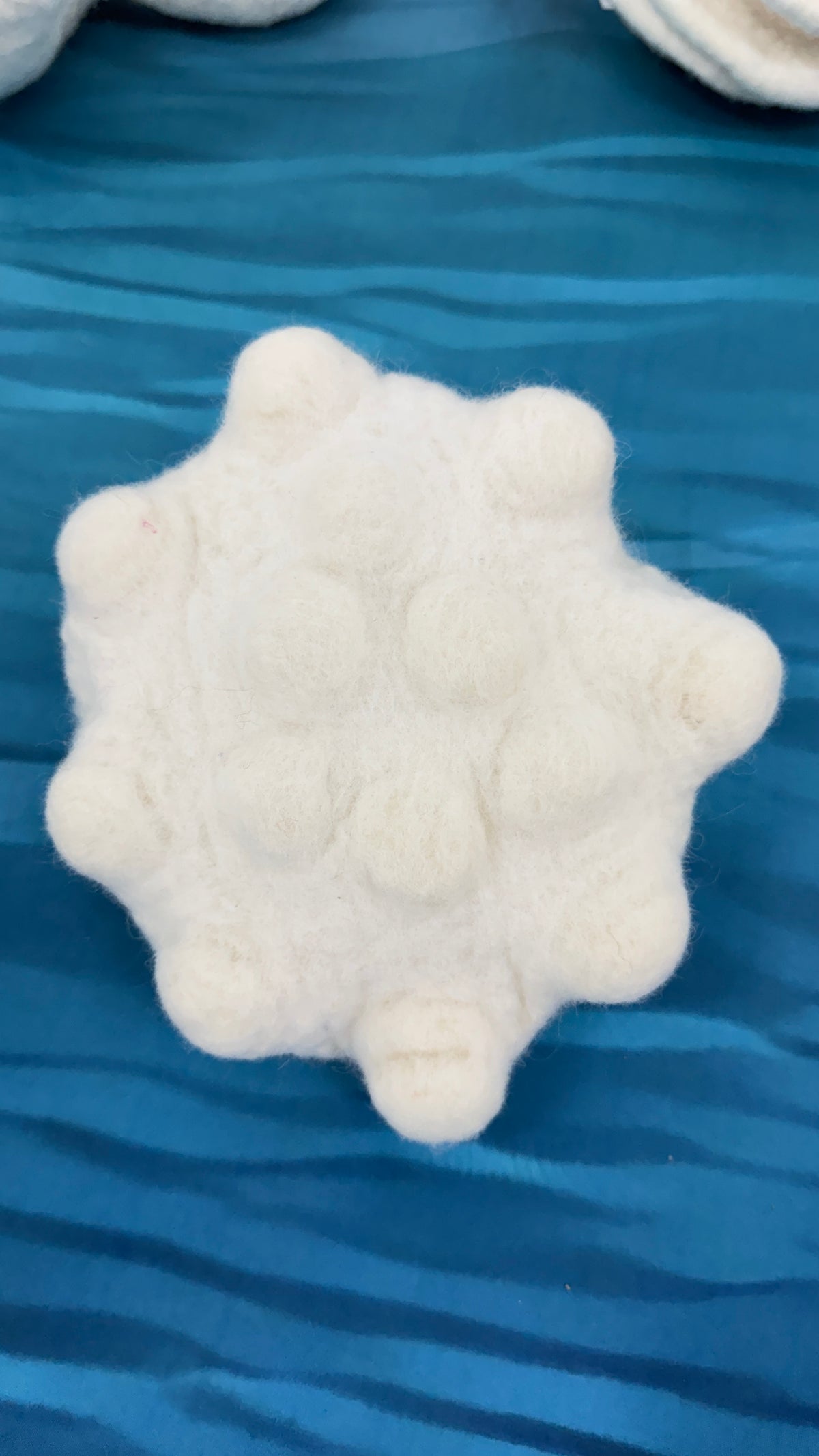 Karen Jane Williams felt sculpture — #6 - textured circle