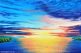 Mark Kingston original coastal painting — Colours of Twilight