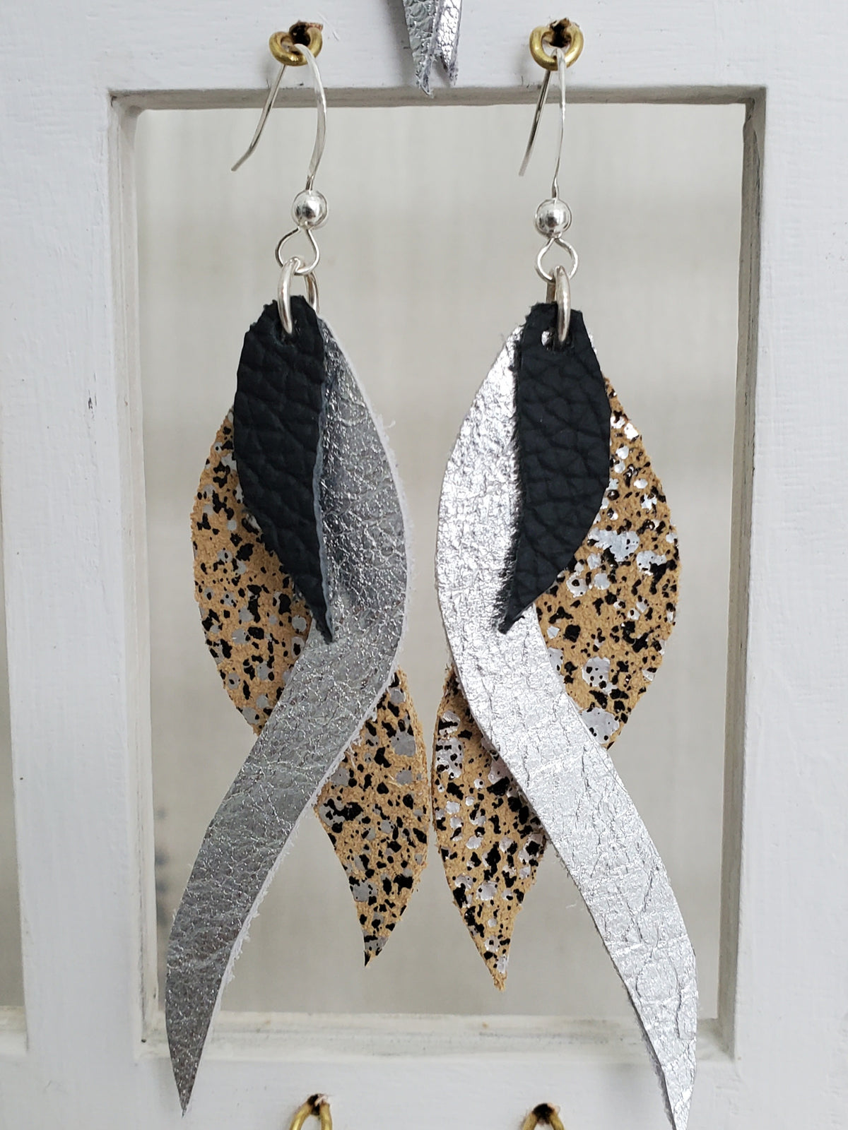 Church of Adornment Medium 3 piece earring SS, Sand earrings 3
