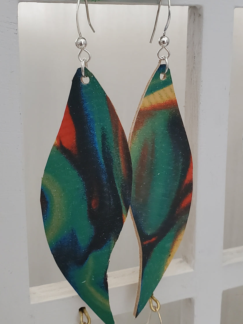 Church of Adornment Medium one-piece sterling silver Tropical earrings