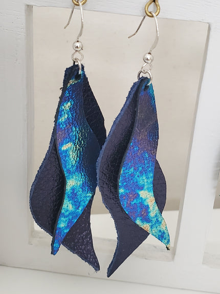 Church of Adornment Medium two-piece sterling silver Wave earrings