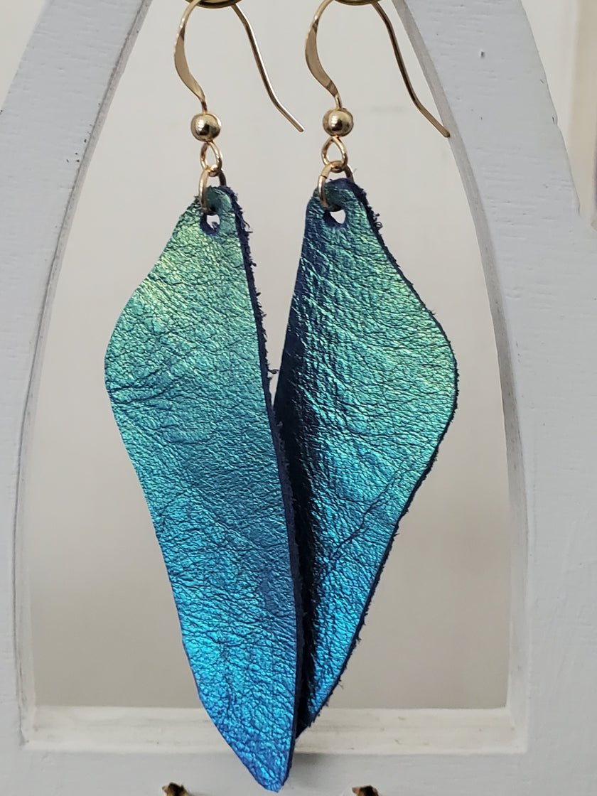 Church of Adornment Medium one-piece gold-fill Wing earrings