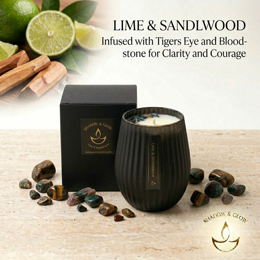 Shadow & Glow Large Lime & Sandalwood candle