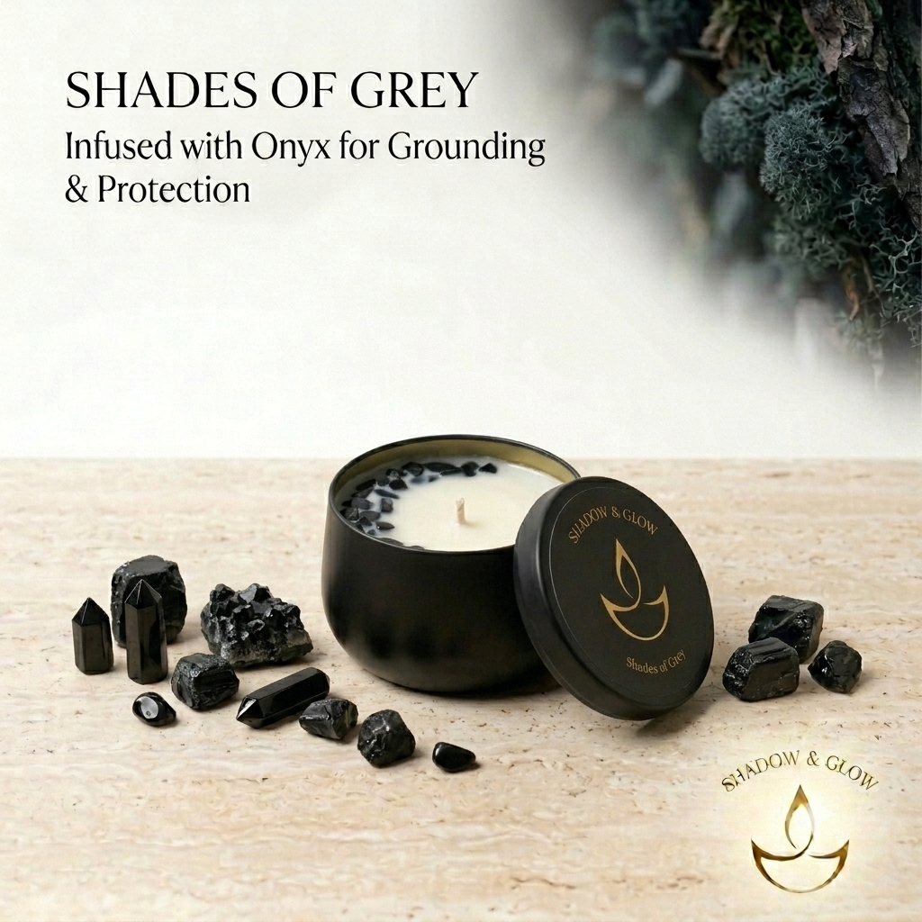 Shadow & Glow Small Shades of Grey candle
