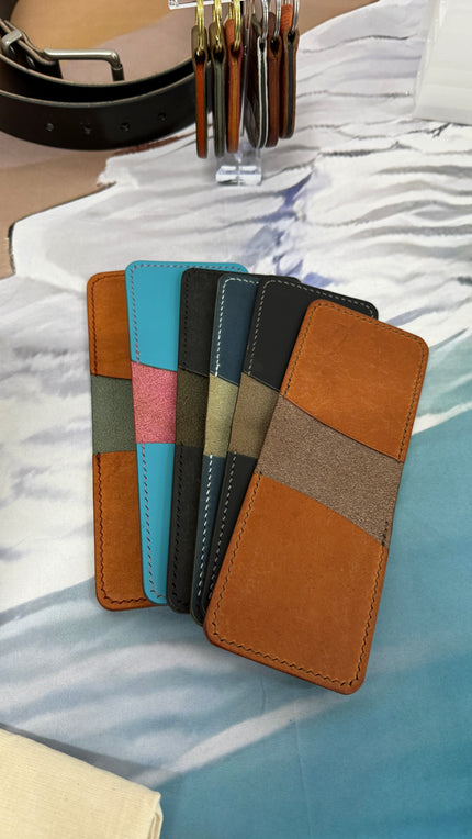 The Tzar three-pocket folded leather wallet
