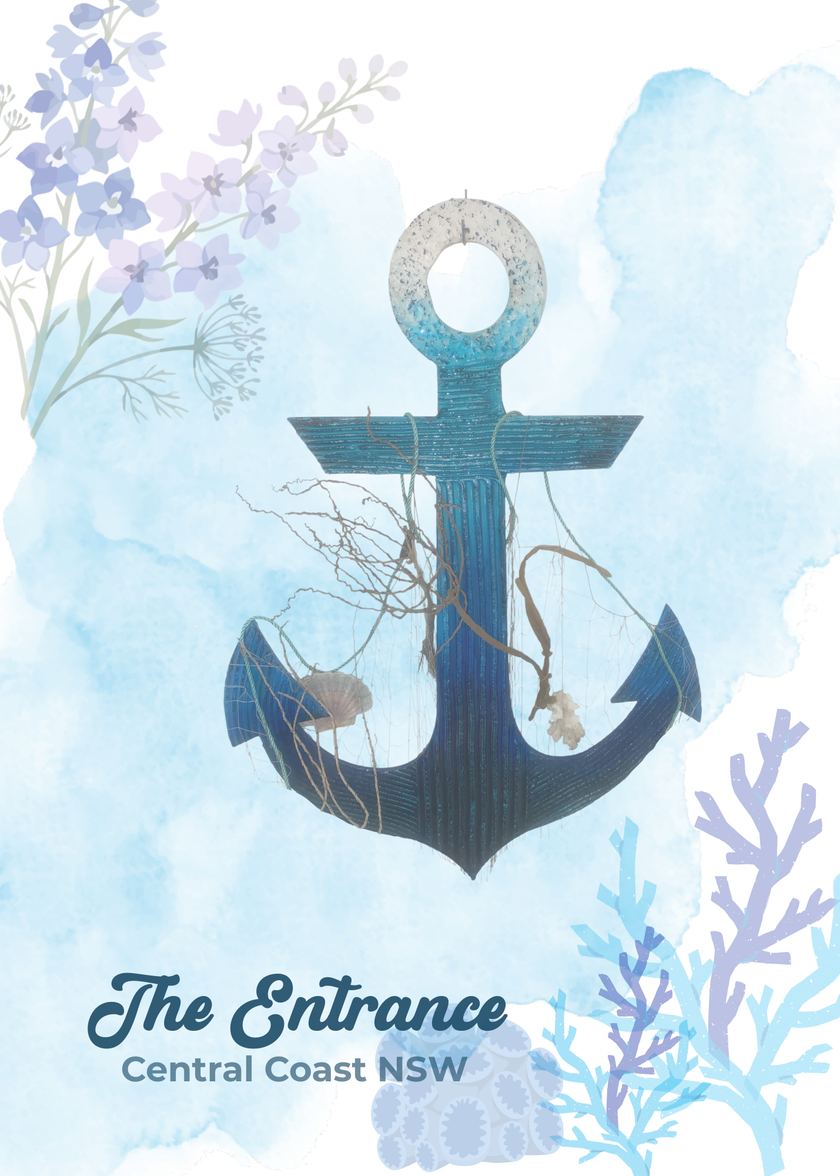 Wild Tide Designs large anchor art card