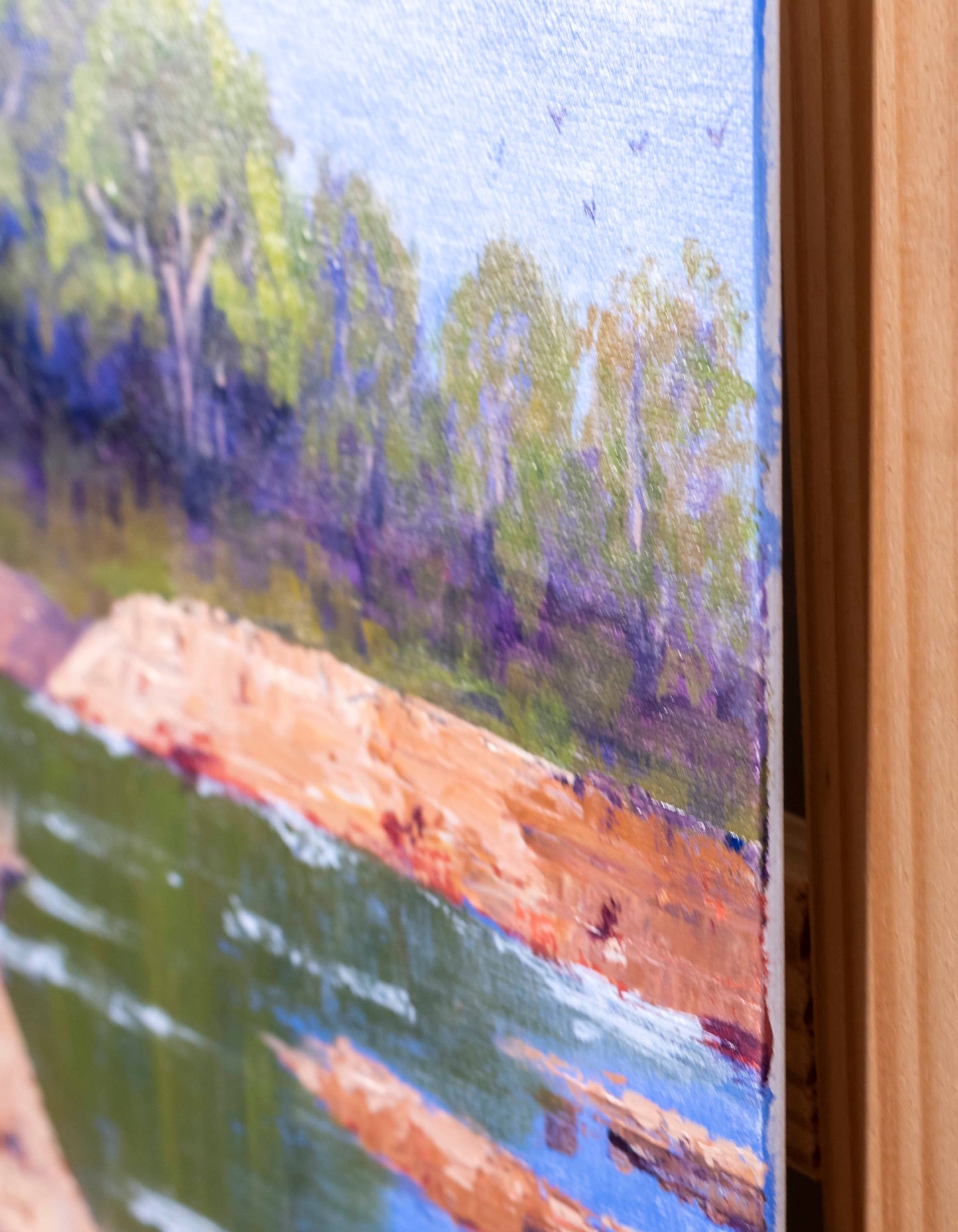 "Mary River Reflections" Acrylic on Board - 23cm x 30cm (unframed)