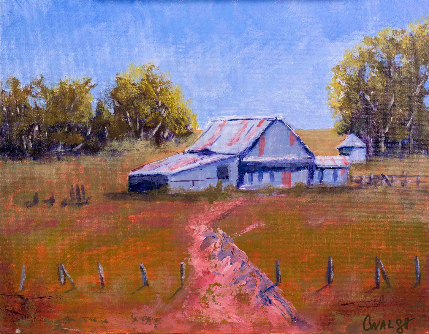 "Old Shearing Shed" Acrylic on Board - 23cm x 30cm (unframed)