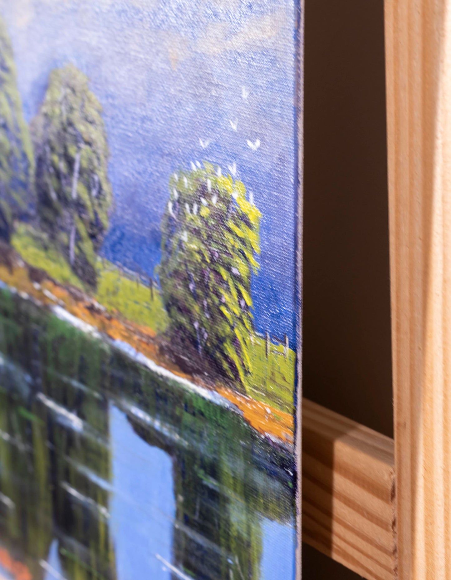 "Wappa Dam Reflections" Acrylic on Board - 23cm x 30cm (unframed)