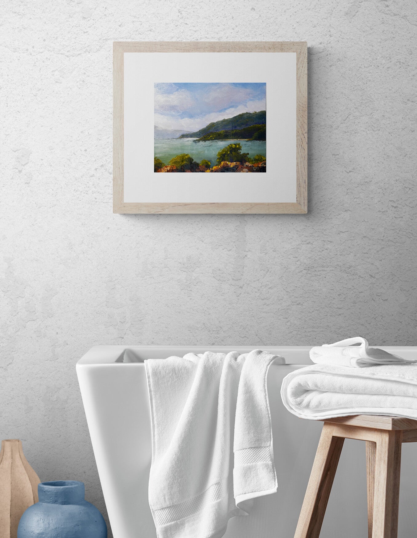 "Whitsunday Sanctuary" Acrylic on Board - 25cm x 30cm (framed)